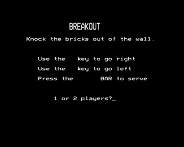 Breakout (19xx)(IJK)[BRKOUT] screen shot title